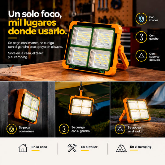 Foco Led Solar Recargable