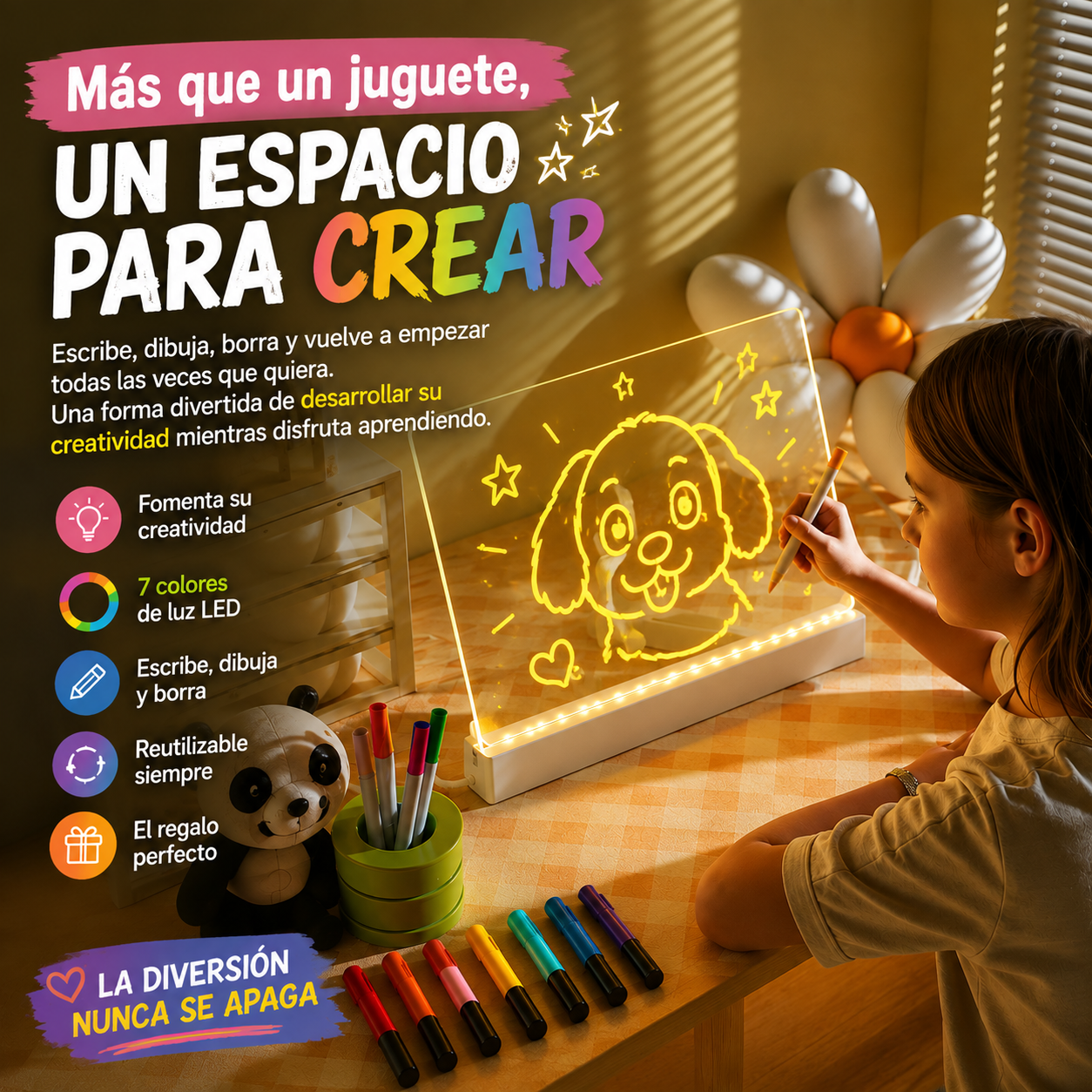 PIZARRA MÁGICA LED