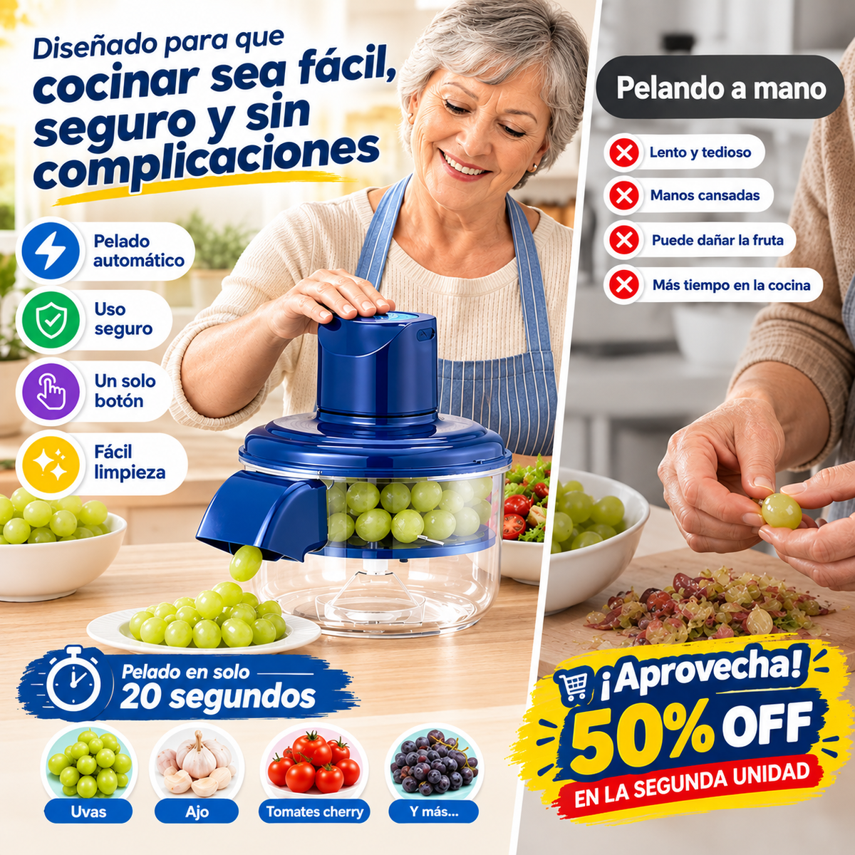 Peladora Automática De Frutas y Verduras