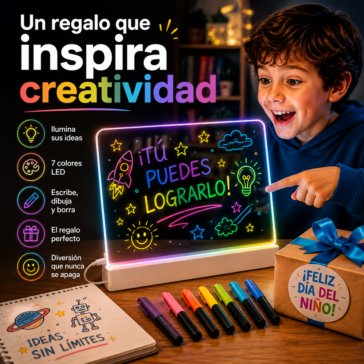 PIZARRA MÁGICA LED