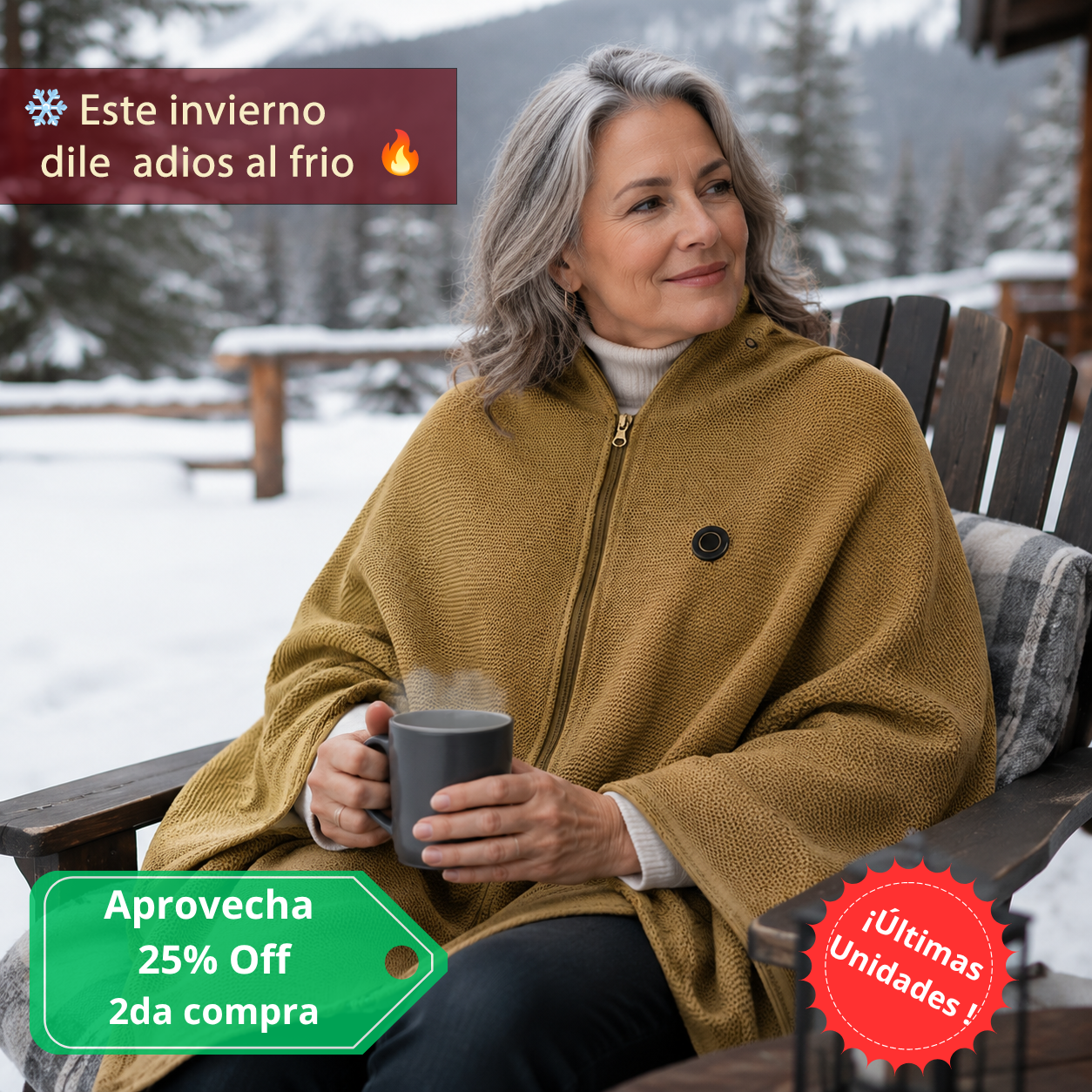Manta Térmica USB Tipo Poncho